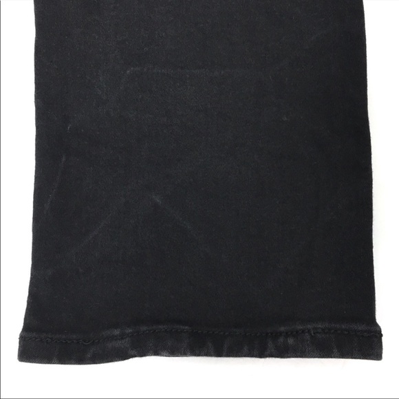 LEVI’S Jeans Mid Rise Skinny Slim Faded Black Wash Stretch Denim Plus Size 14 - Picture 11 of 13